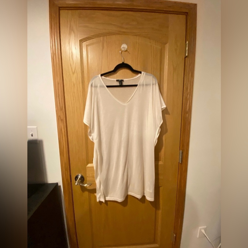 H&M Women’s Size Medium Cream Off White Colored Oversized Tunic